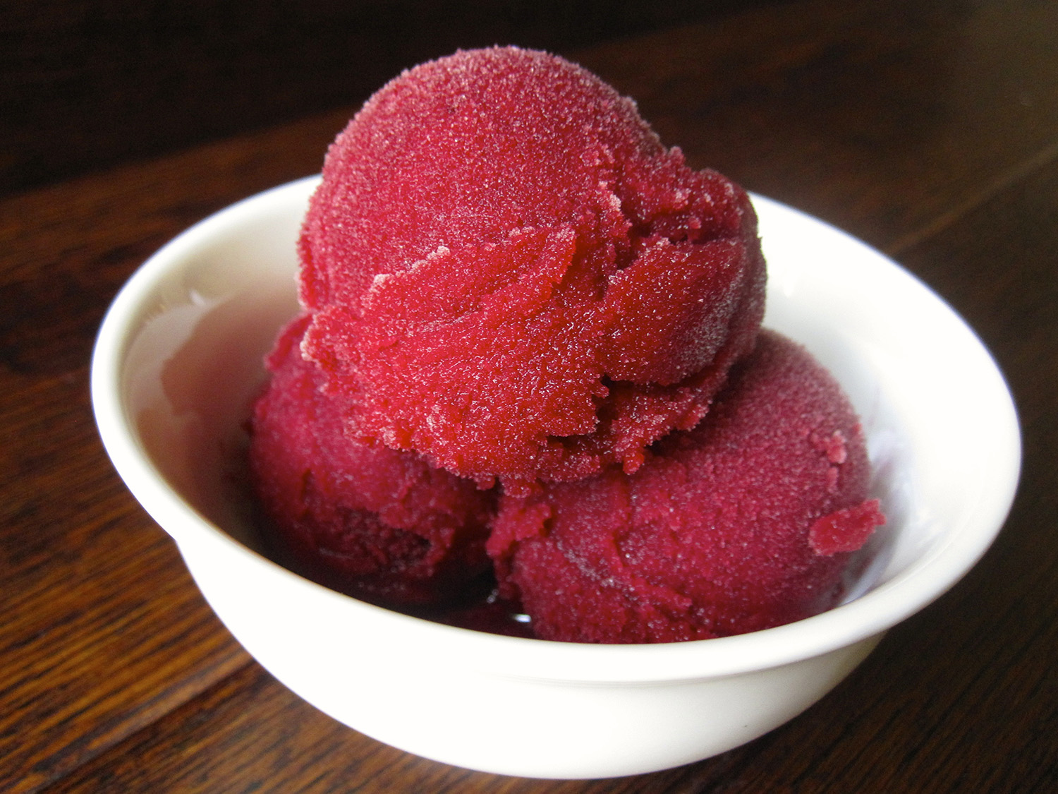 Blackberry Lemon Sorbet Sweet Basil and Blackberry