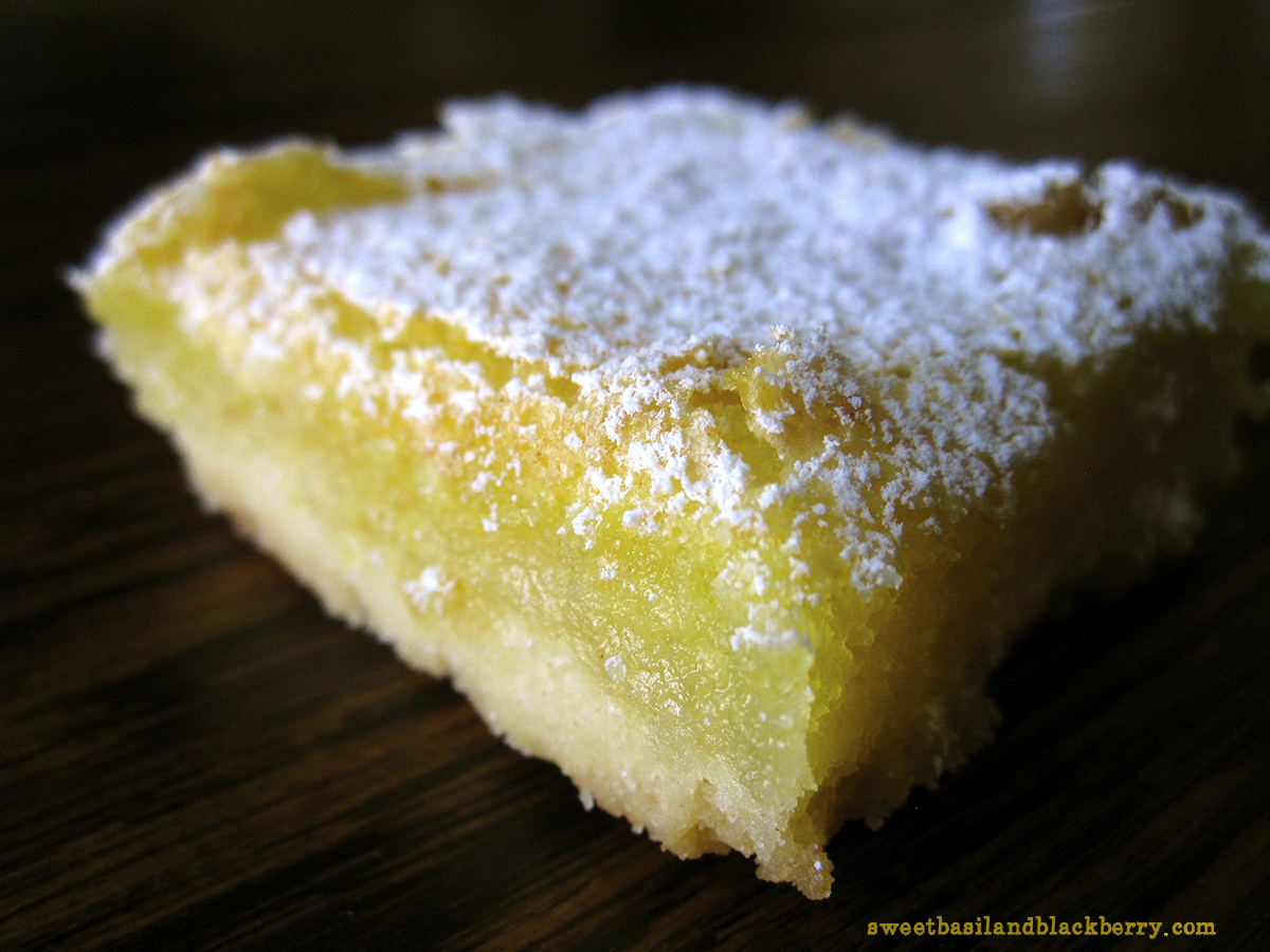 up close lemon bar