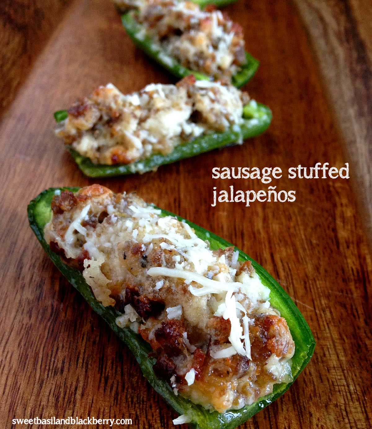 sausage stuffed jalapeños