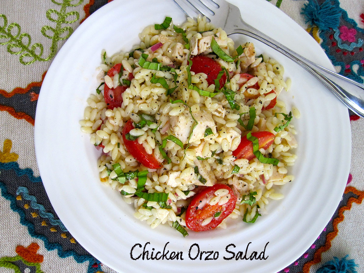 chicken orzo salad #1